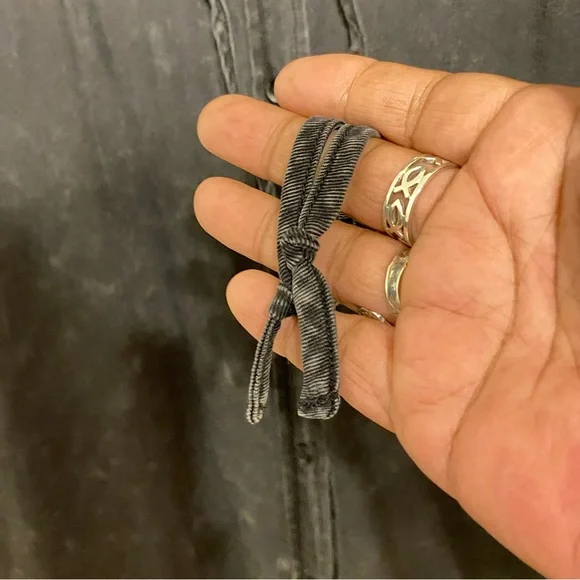 For The Republic Black Lyocell  Long Sleeved Shirt Dress size Large - Picture 8 of 15